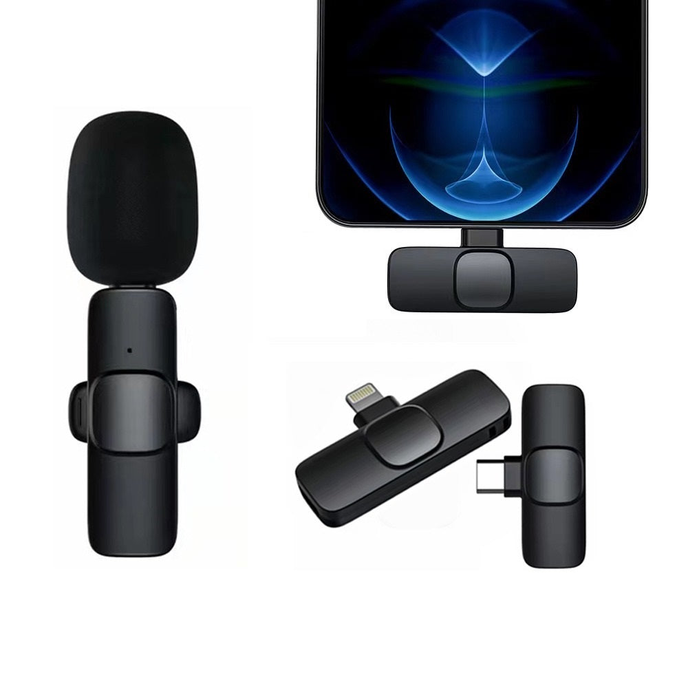 Microfon Wireless Lavaliera pentru telefon Tip C sau Iphone
