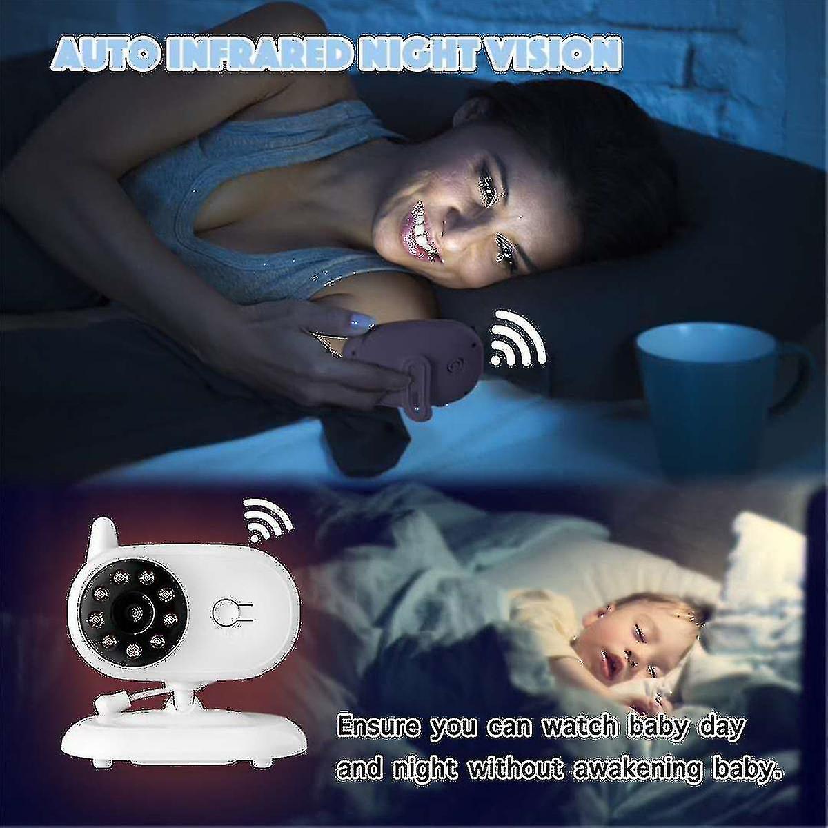 Monitor Bebe SleepSafe Video Wireless Ecran LCD 3,5 ″