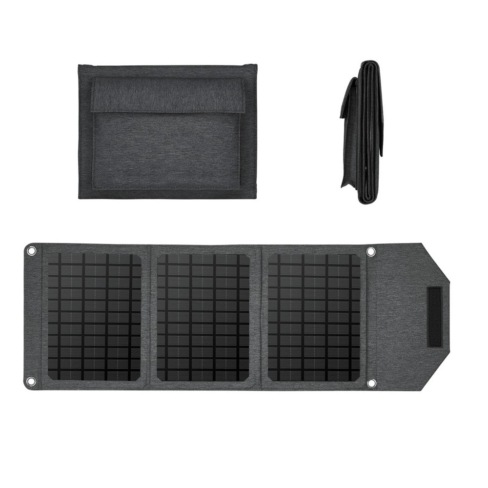 Panou Solar Portabil Pliabil cu Functie de Power Bank Tip Geanta 18W
