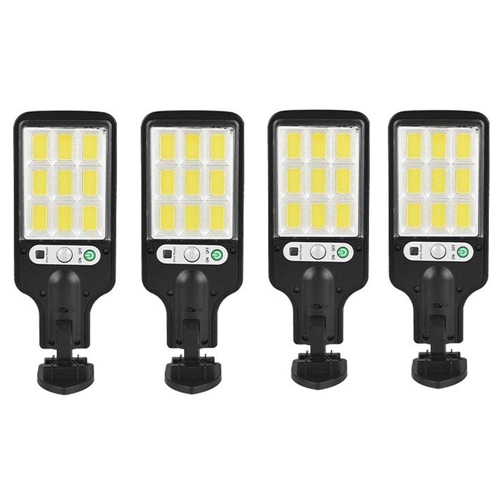 Set 4 Lampa Solara 100W 160 LED-uri COB, Telecomanda , Senzor de Miscare