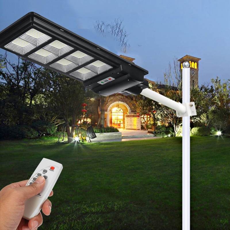 Lampa cu Incarcare Solara, 400W/300W Proiector Iluminat Jortan cu Incarcare Solara Panou Fotovoltaic
